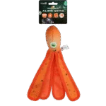 Jouet pour chien avec couineur et tentacules bruissants, M 28 cm, orange – Dog Comets Alien Octo