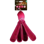 Jouet pour chien avec pouic et tentacules bruissants, 28 cm, rose – Dog Comets Alien Octo