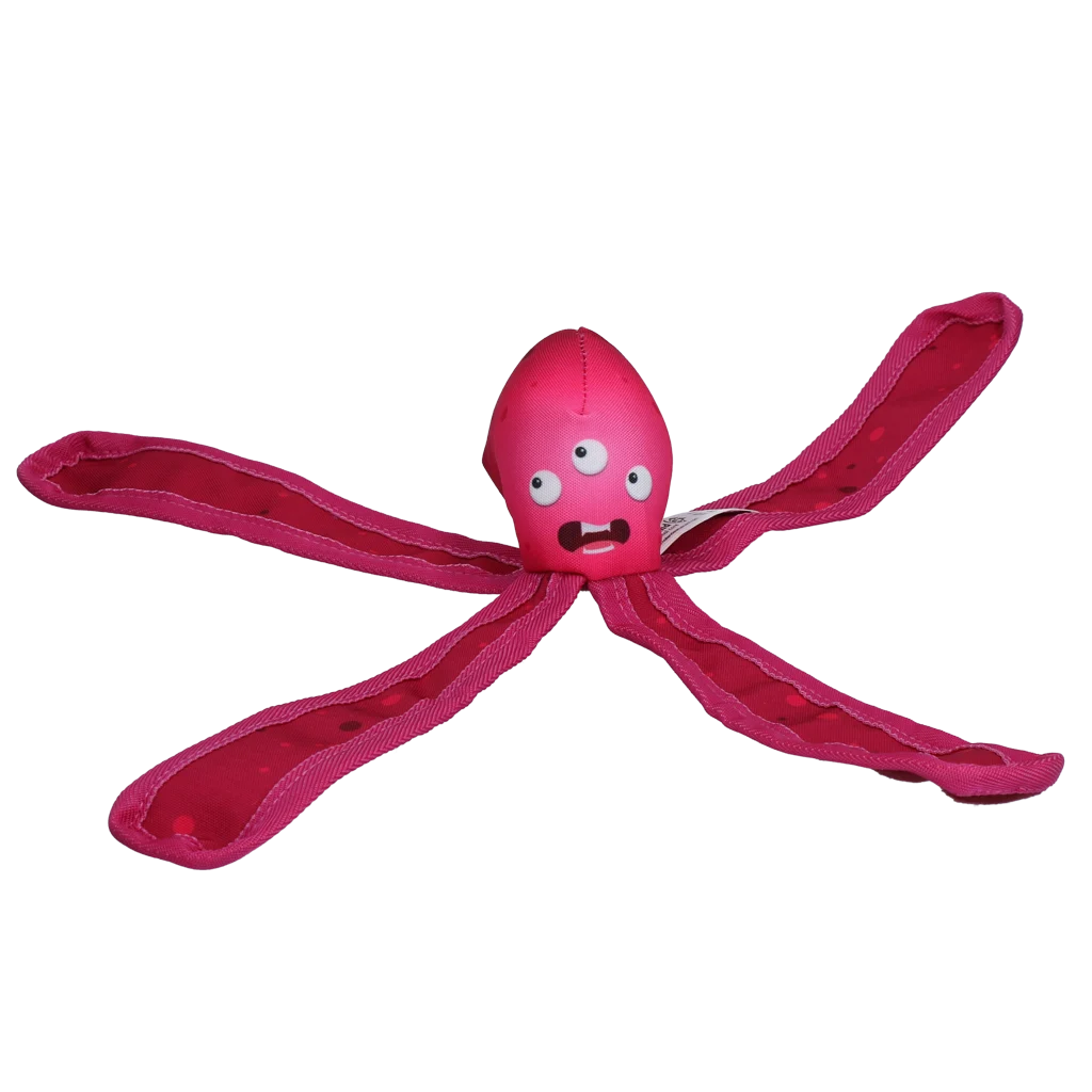 Jouet pour chien avec pouic et tentacules bruissants, 28 cm, rose – Dog Comets Alien Octo – Image 2