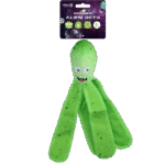 Jouet pour chien avec couineur et tentacules froissantes, L 37 cm, vert – Dog Comets Alien Octo