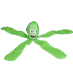 Jouet pour chien avec couineur et tentacules froissantes, L 37 cm, vert – Dog Comets Alien Octo – Image 2