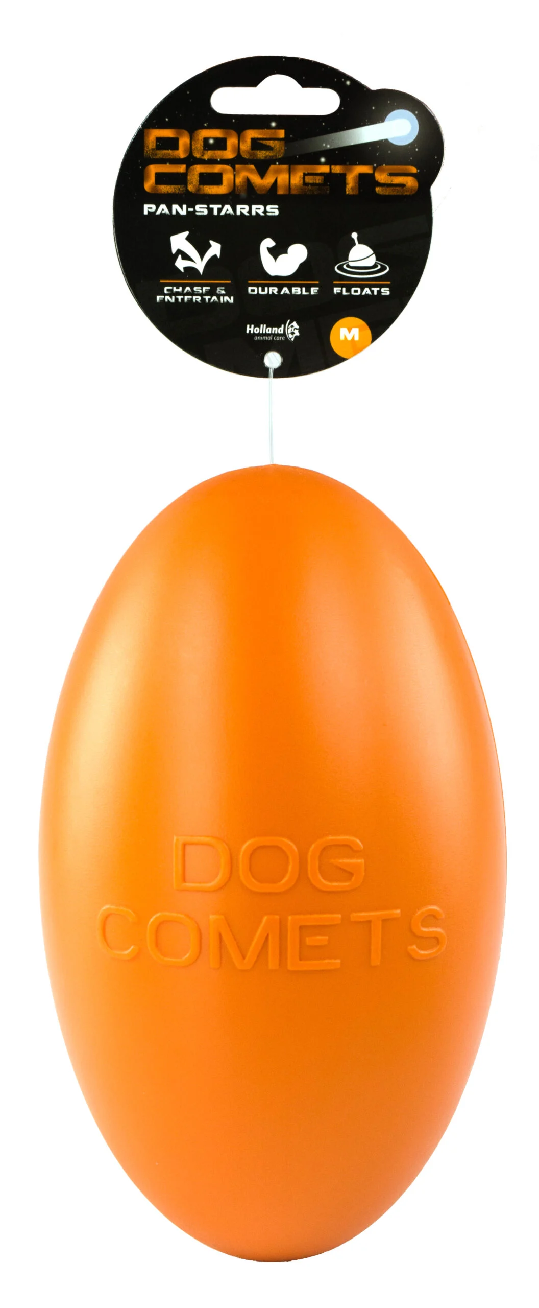 COME020.jpg Jouet à rapporter pour chien, flottant, 20 cm, orange – Dog Comets Pan-Stars – Image 1