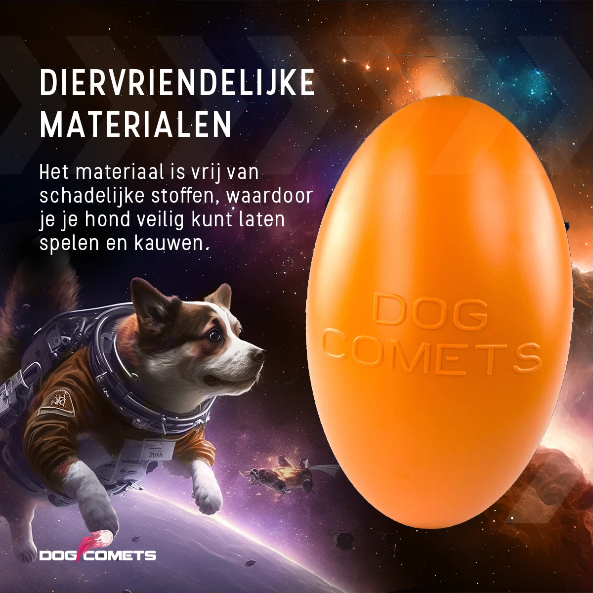 Jouet à rapporter pour chien, flottant, 20 cm, orange – Dog Comets Pan-Stars – Image 5