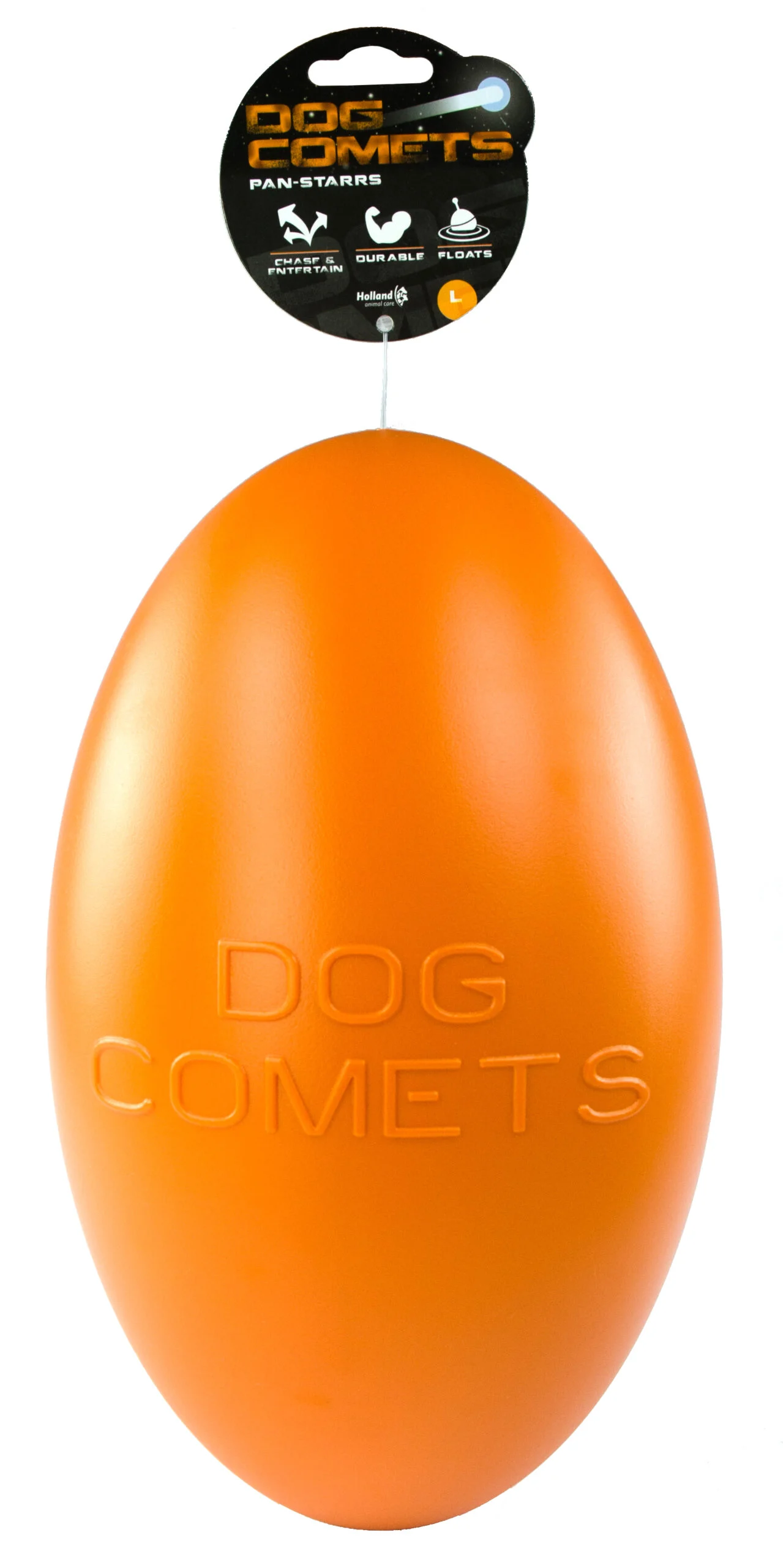Jouet à rapporter pour chien, flottant, 30 cm, orange – Dog Comets Pan-Stars – Image 1