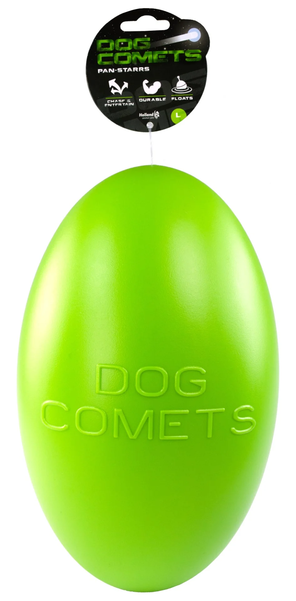COME025.jpg Jouet à rapporter pour chien, flottant, 30 cm, vert – Dog Comets Pan-Stars – Image 1