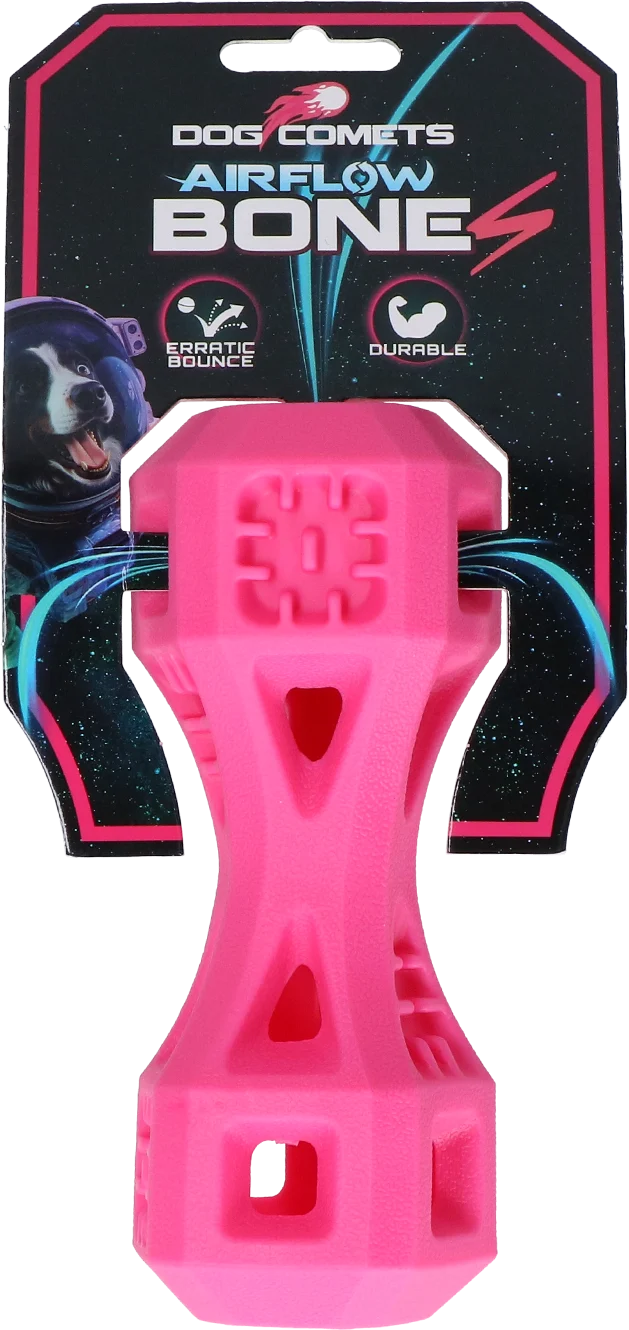 Os à rapporter avec ouvertures, rose S – Dog Comets Airflow Bone – Image 1