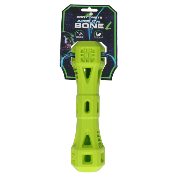 Os à rapporter avec ouvertures pour laisser passer l’air, vert, L – Dog Comets Airflow Bone