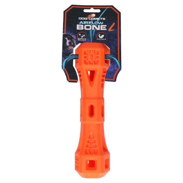 Os à rapporter avec ouvertures, orange L – Dog Comets Airflow Bone
