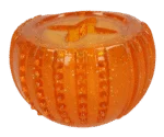 Jouet à friandises en caoutchouc TPR, orange, ø 7 cm – Dog Comets Ceres - Treat Locker – Image 3