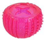 Jouet à friandises en caoutchouc TPR, rose, ø 7 cm – Dog Comets Ceres - Treat Locker – Image 2