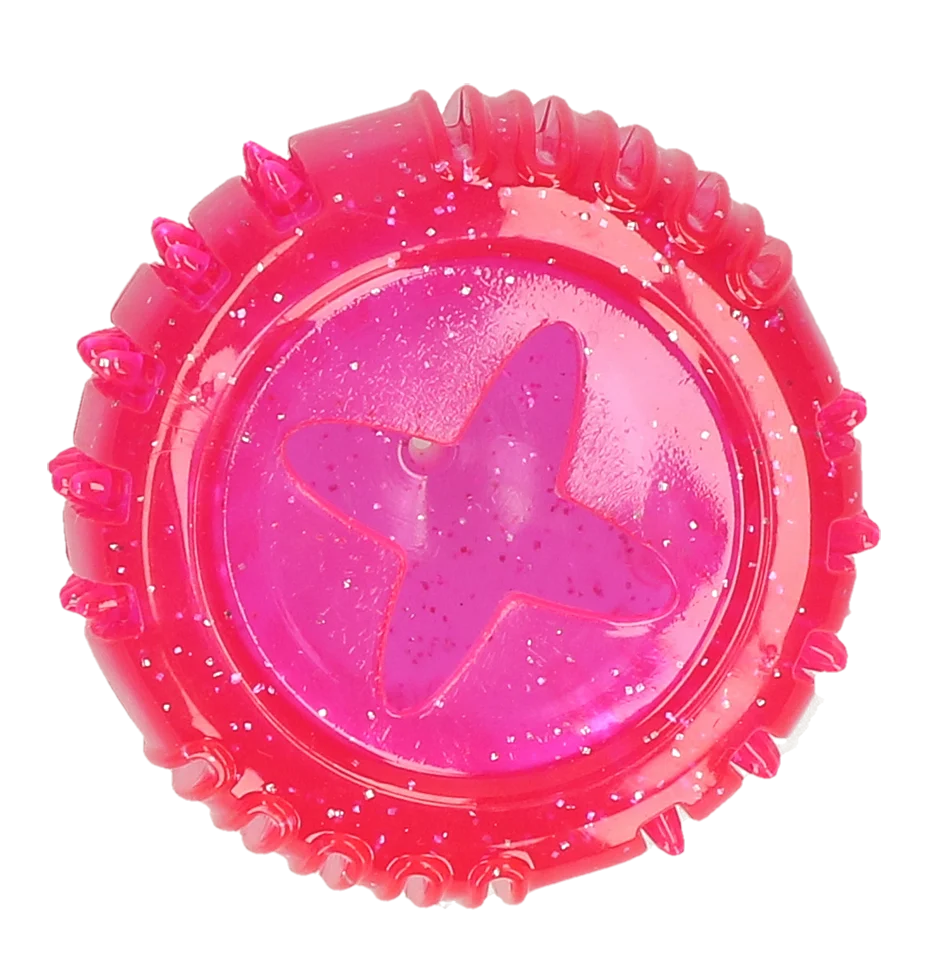 Jouet à friandises en caoutchouc TPR, rose, ø 7 cm – Dog Comets Ceres - Treat Locker – Image 3