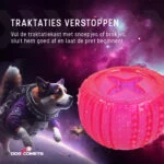Jouet à friandises en caoutchouc TPR, rose, ø 7 cm – Dog Comets Ceres - Treat Locker – Image 6