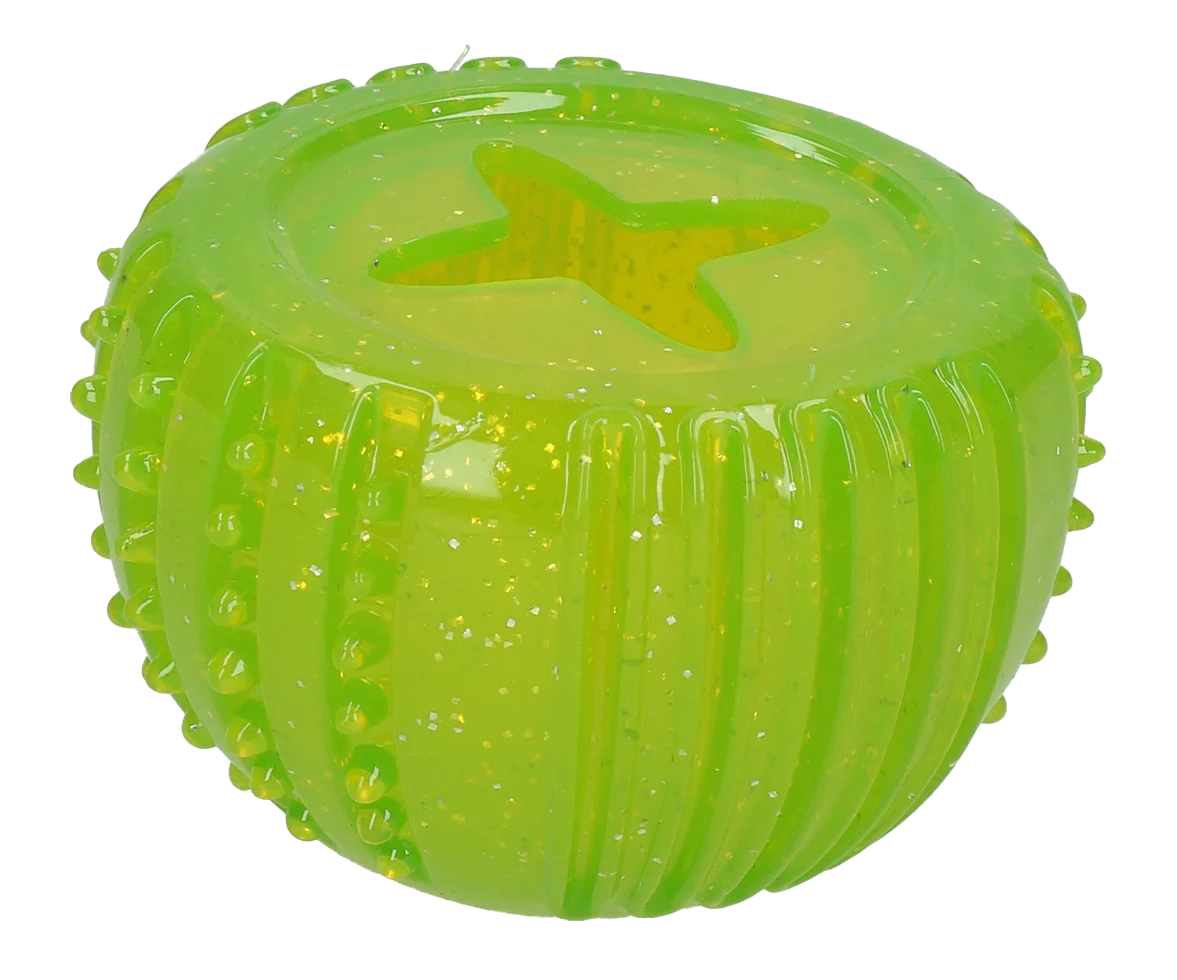 Jouet de récompense en caoutchouc TPR, vert, ø 7 cm – Dog Comets Ceres - Treat Locker – Image 2