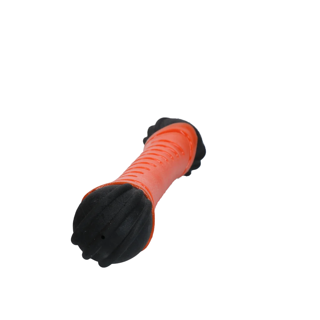 Bâton à rapporter pour chien avec couineur, 31 cm, orange – Dog Comets Asteroid – Image 2