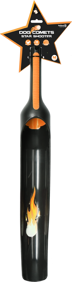 Lanceur de balle pour chien pour balles jusqu’à 6 cm, orange, 58 cm – Dog Comets Star Launcher