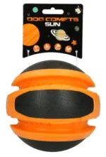 Balle rebondissante orange pour chien, 14 cm – Dog Comets Planets – Image 2