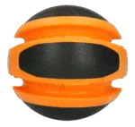 Balle rebondissante orange pour chien, 14 cm – Dog Comets Planets – Image 3