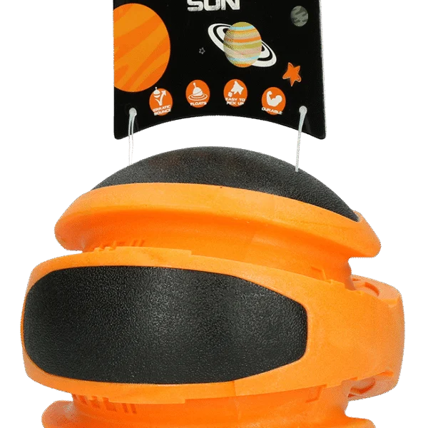 Balle rebondissante orange pour chien, 14 cm – Dog Comets Planets