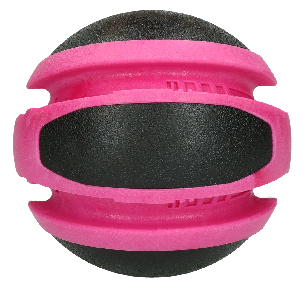 Balle rebondissante rose pour chien, 14 cm – Dog Comets Planets – Image 3