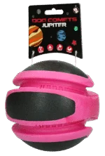 Balle rebondissante rose pour chien, 14 cm – Dog Comets Planets