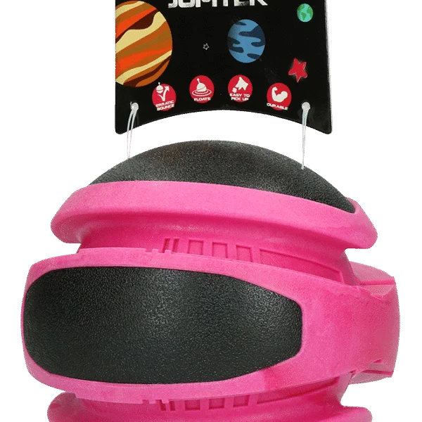 Balle rebondissante rose pour chien, 14 cm – Dog Comets Planets
