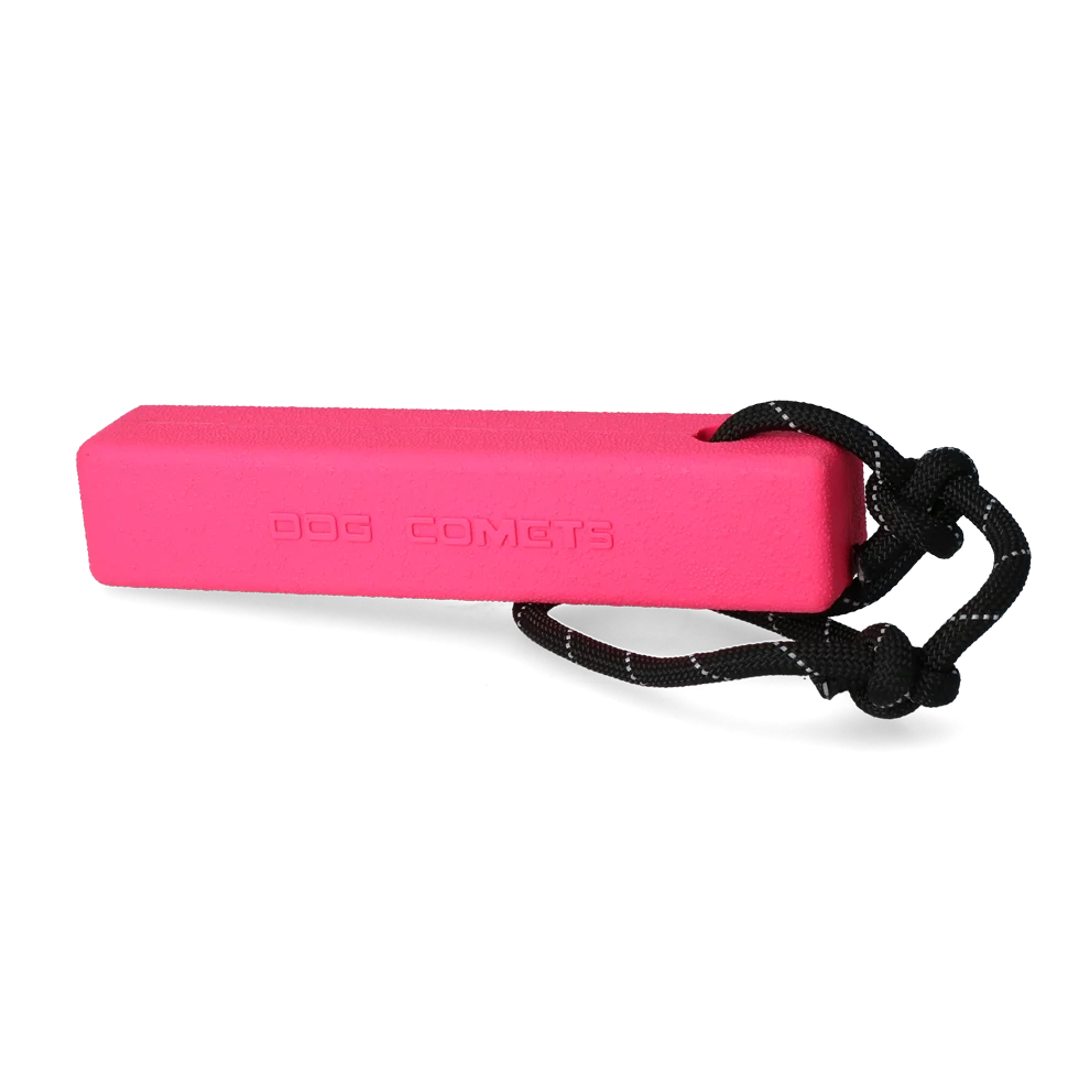 Boudin de rapport avec corde, flottant, 20 x 4 x 4 cm, rose – Dog Comets Orion – Image 2