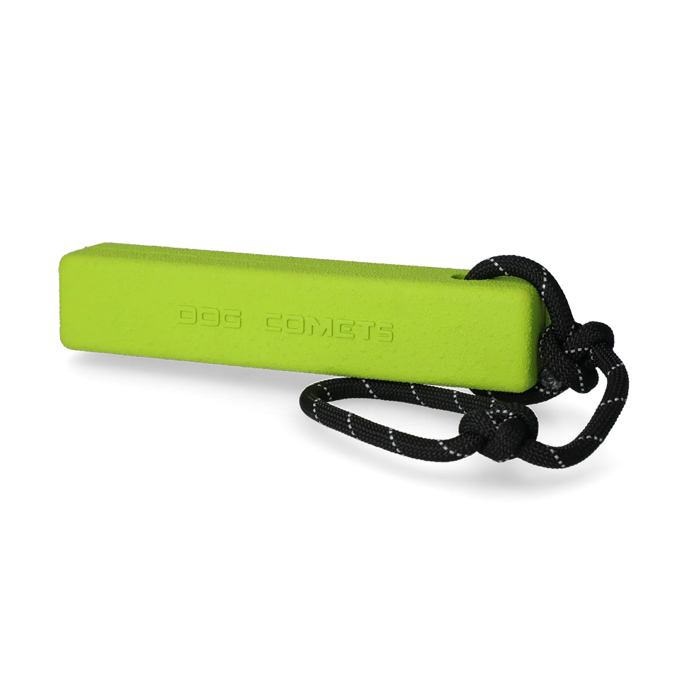 Boudin de rapport avec corde, flottant, 20 x 4 x 4 cm, vert – Dog Comets Orion – Image 2