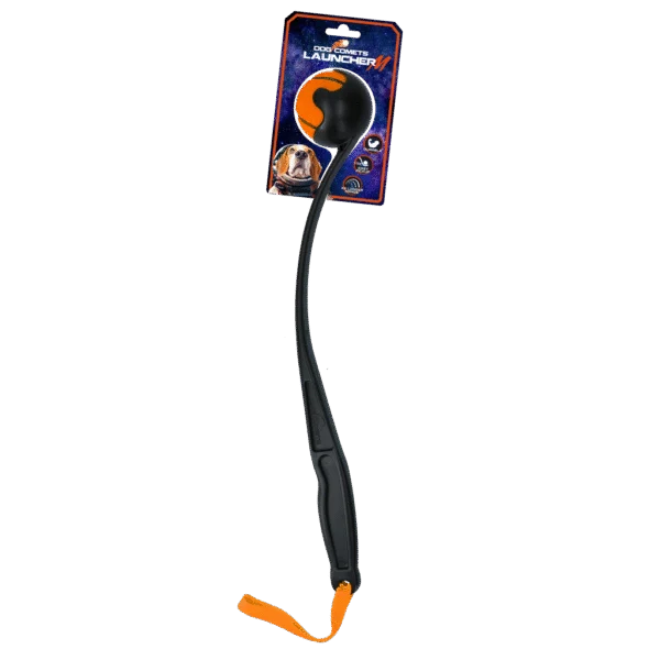 Lanceur de balle pour chien avec balle de tennis M, 48 cm, orange – Dog Comets Launcher