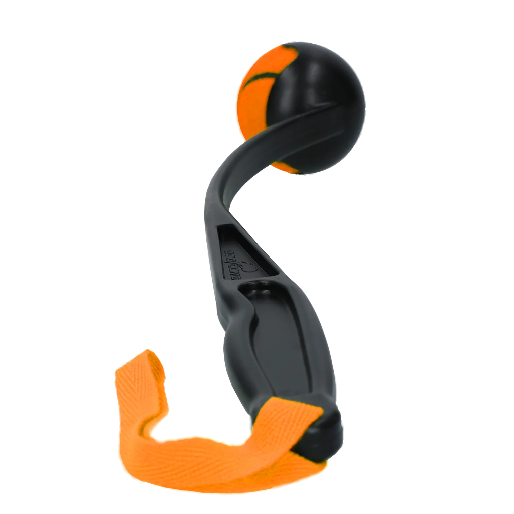 Lanceur de balle pour chien avec balle de tennis M, 48 cm, orange – Dog Comets Launcher – Image 3