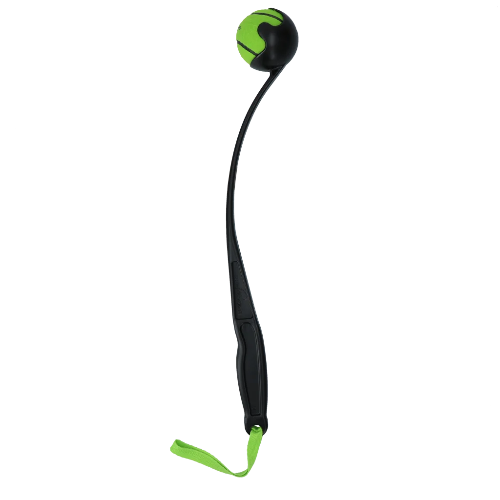 Lanceur de balle pour chien avec balle de tennis M, 48 cm, vert – Dog Comets Launcher – Image 2