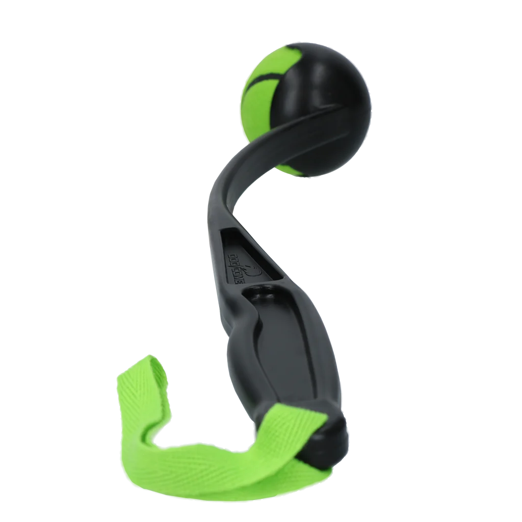 Lanceur de balle pour chien avec balle de tennis M, 48 cm, vert – Dog Comets Launcher – Image 3