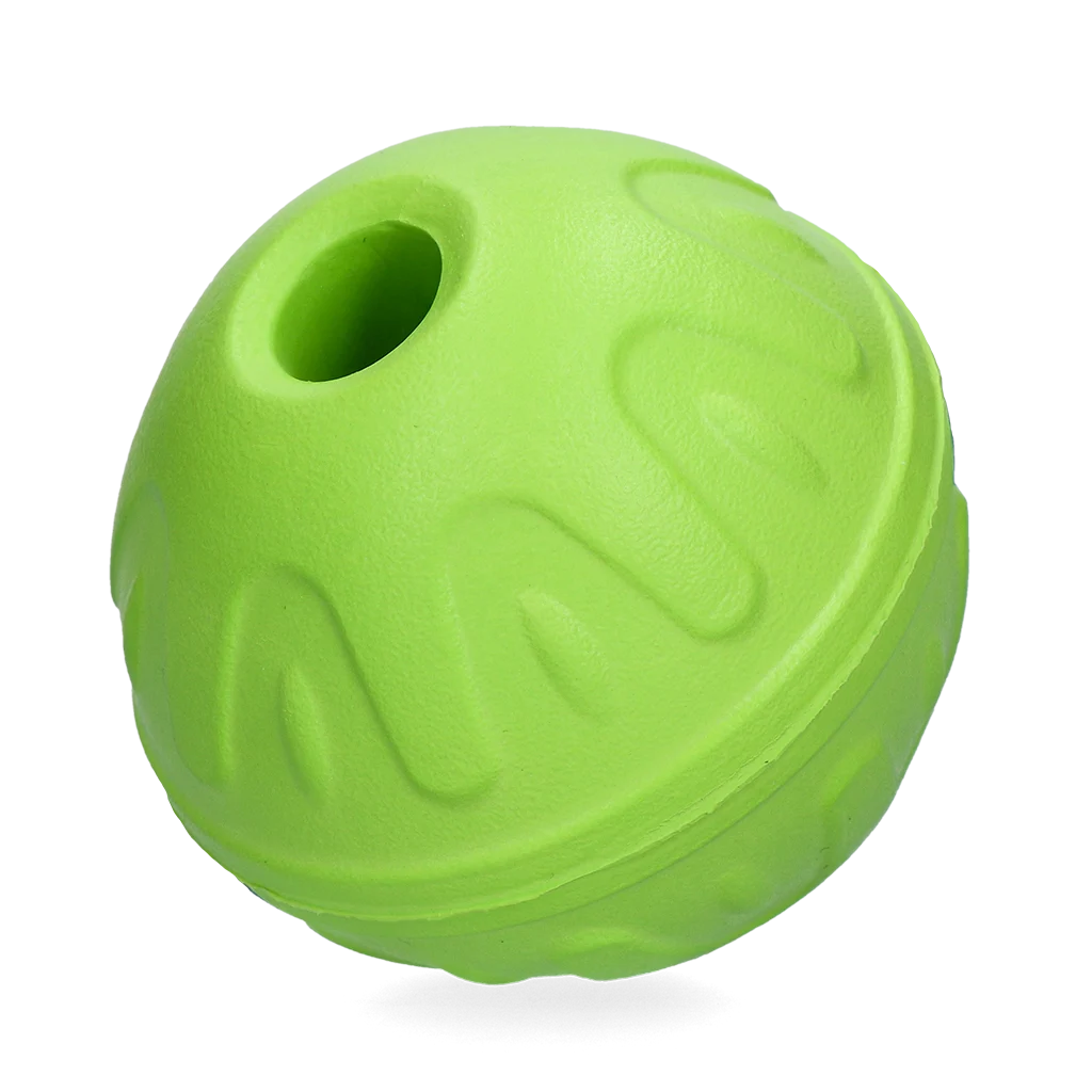 Balle pour chien à rebond imprévisible et flottante, verte – Dog Comets Vortex – Image 2
