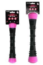 Bâton à lancer en caoutchouc avec couineur, L 32 cm, rose – Dog Comets Meteor – Image 2