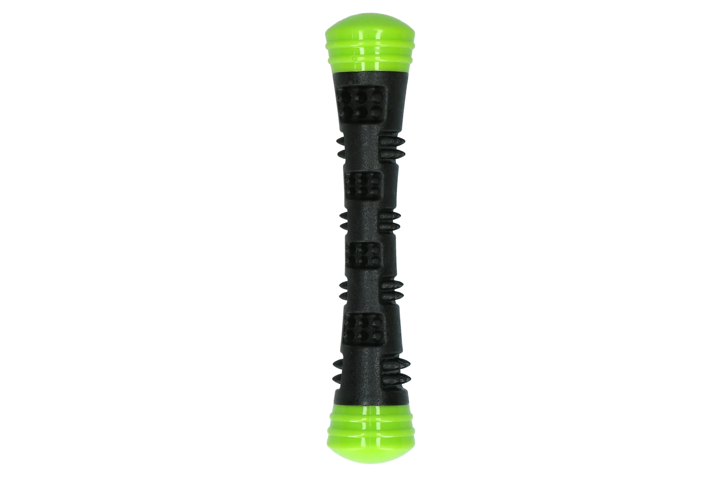 Bâton de rapport en caoutchouc avec couineur, S 23 cm, vert – Dog Comets Meteor – Image 2
