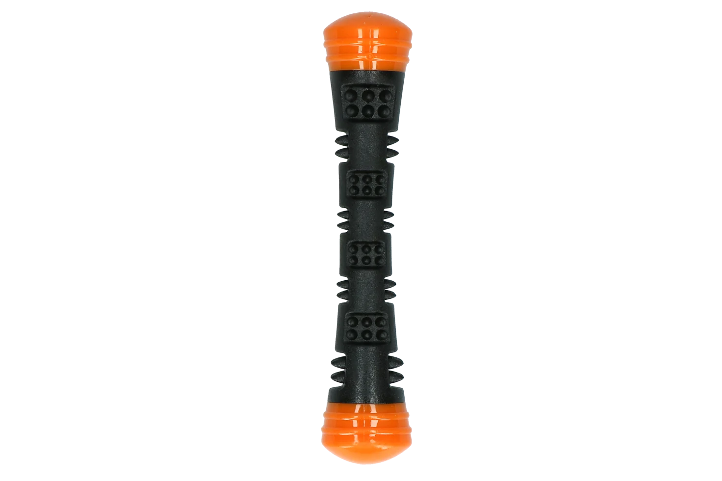 Jouet à lancer en caoutchouc avec couineur, S 23 cm, orange – Dog Comets Meteor – Image 3