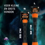 Jouet à lancer en caoutchouc avec couineur, S 23 cm, orange – Dog Comets Meteor – Image 5