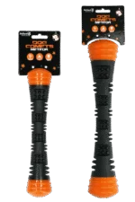 Jouet à lancer en caoutchouc avec couineur, L 32 cm, orange – Dog Comets Meteor – Image 5