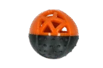 Balle à friandises en caoutchouc avec couineur, orange – Dog Comets Moonstone – Image 2
