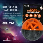 Balle à friandises en caoutchouc avec couineur, orange – Dog Comets Moonstone – Image 4