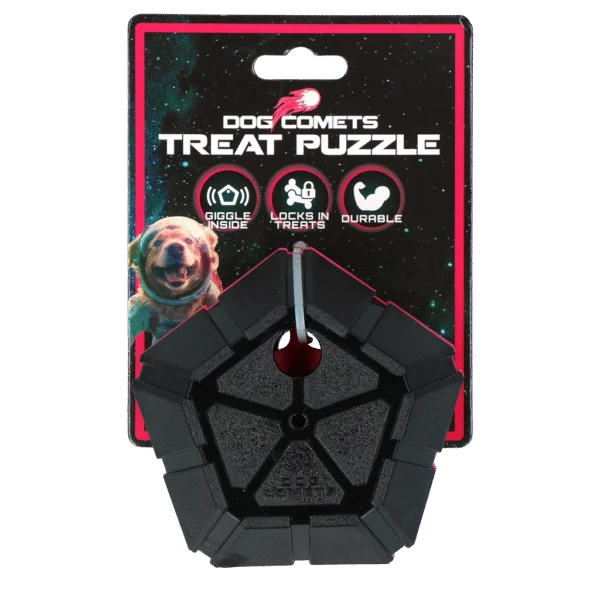 Balle puzzle pour chien avec éléments rotatifs – Dog Comets Treat Puzzle