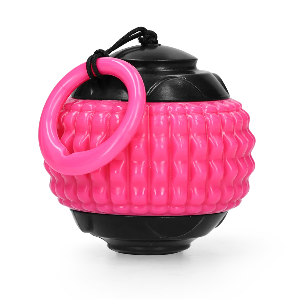 Balle pour chien avec cordelette rétractable rose – Dog Comets Blazar Jet – Image 2