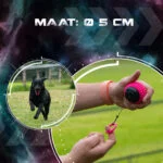Balle pour chien avec cordelette rétractable rose – Dog Comets Blazar Jet – Image 5