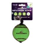 Balle de tennis avec couineur et rebord en caoutchouc, verte, L, 7,5 cm – Dog Comets Neutron Star