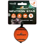 Balle de tennis pour chien avec couineur S, Ø 5 cm, orange – Dog Comets Neutron Star
