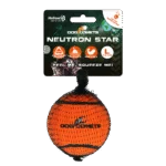 Balle de tennis avec sifflet et bord en caoutchouc, orange L, 7,5 cm – Dog Comets Neutron Star