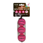 Balle de tennis pour chien avec sifflet S, Ø 5 cm, rose, 3 pièces – Dog Comets Neutron Star