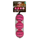 Balle de tennis pour chien avec sifflet M, Ø 6 cm, rose, 3 pièces – Dog Comets Neutron Star
