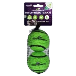 Balle de tennis avec couineur et bord en caoutchouc, verte L, 7,5 cm, 2 pièces – Dog Comets Neutron Star