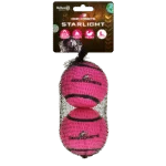 Balle de tennis flottante pour chien, Ø 7,5 cm, rose, 2 pièces – Dog Comets Starlight