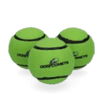 Balle de tennis pour chien avec couineur M, Ø 6 cm, verte, 3 pièces – Dog Comets Neutron Star – Image 3